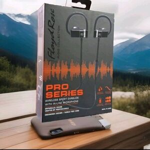 FLOYD ROSE Wireless Earbuds  Headphones W/ Mic Fr-360bk black BLUETOOTH